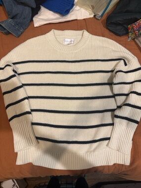 Shelter Crewneck Cotton Striped Sweater